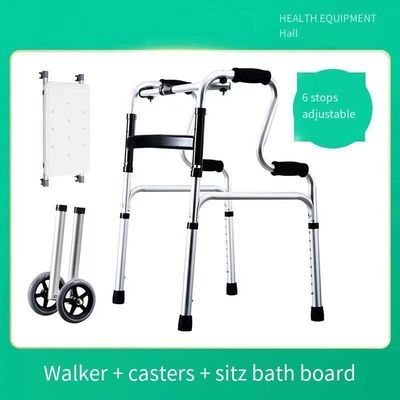 Инвалидные ходоки с нескользящими ковриками для ног и помощниками для ходьбы из материала PP