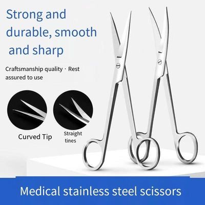 18 см одноразовые ножницы из нержавеющей стали Хирургические медицинские инструменты