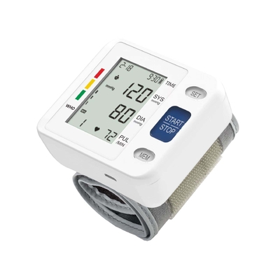 Цифровой запястье Sphygmomanometer CE 5 лет Электрические медицинские приборы Пластик 78,5 * 68 * 30 мм
