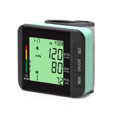 Цифровой запястье Sphygmomanometer CE 5 лет Электрические медицинские приборы Пластик 78,5 * 68 * 30 мм