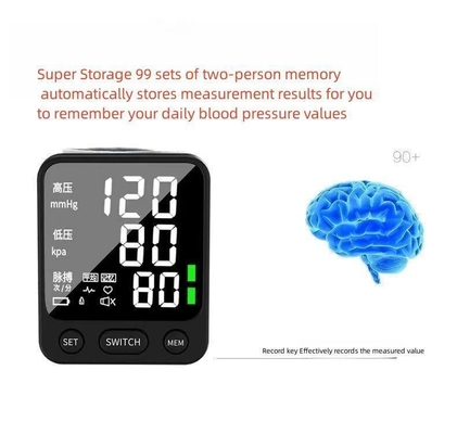 Одобрённый CE браслетный беспроводной монитор артериального давления Sphygmomanometer Digital Bp Machine