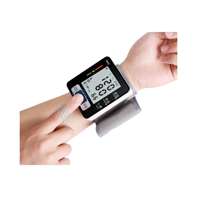Цифровой запястье Sphygmomanometer CE 5 лет Электрические медицинские приборы Пластик 78,5 * 68 * 30 мм